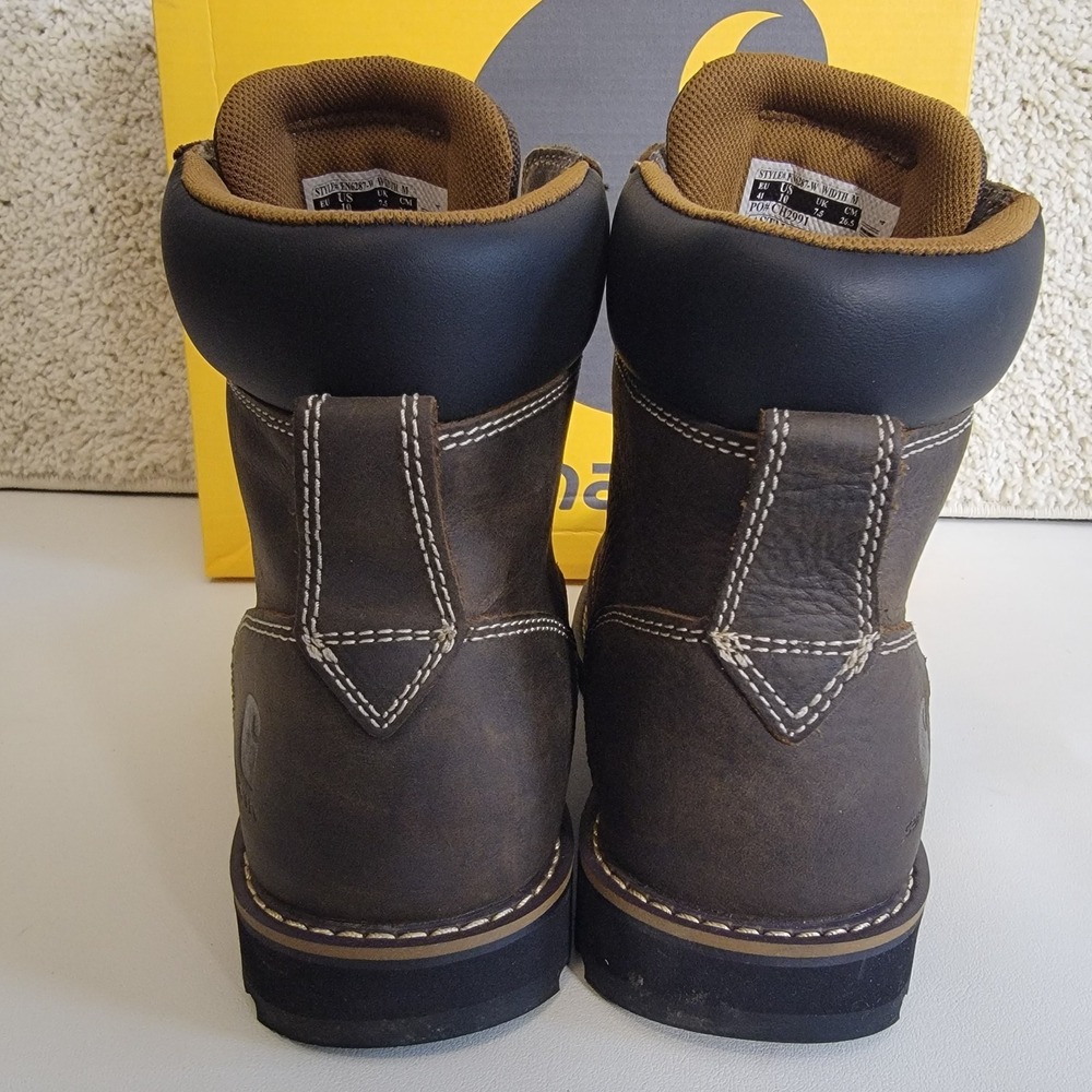 Carhartt Boots Frontier Women's 6" Leather Safety Toe, Water Resistant Size 10 - Picture 9 of 16